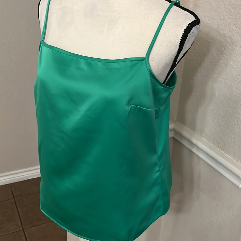 NWT J. Crew silky green (bright patina) cami top Size S